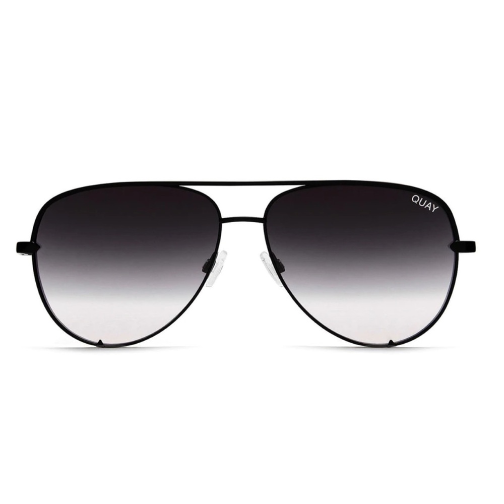 Quay high key mini sunglasses black smoke fade NWT